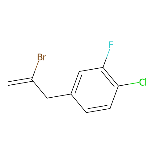 2-Bromo-3-(4-chloro-3-fluorophenyl)-1-propene structure