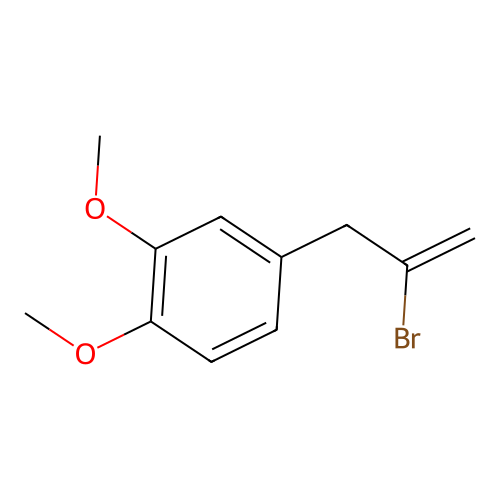 2-Bromo-3-(3,4-dimethoxyphenyl)-1-propene structure