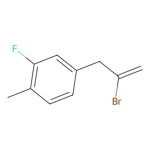2-Bromo-3-(3-fluoro-4-methylphenyl)-1-propene structure