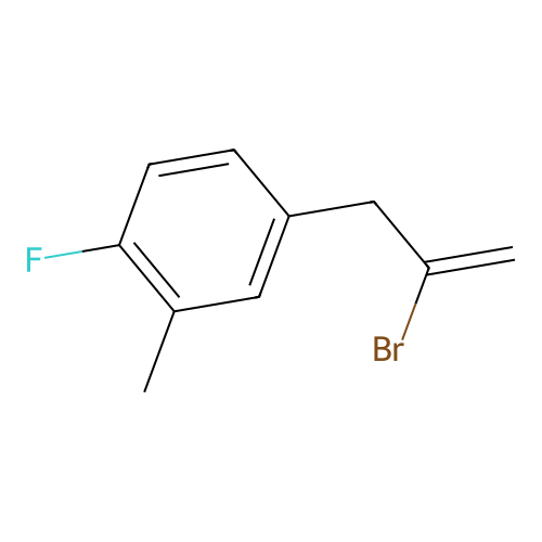 2-Bromo-3-(4-fluoro-3-methylphenyl)-1-propene structure