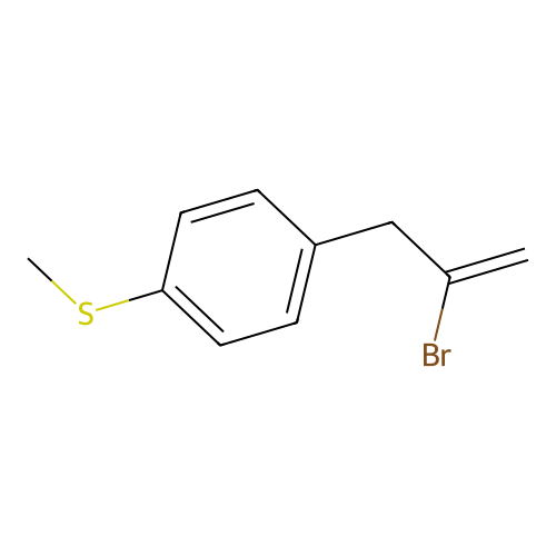 2-Bromo-3-[4-(methylthio)phenyl]-1-propene structure