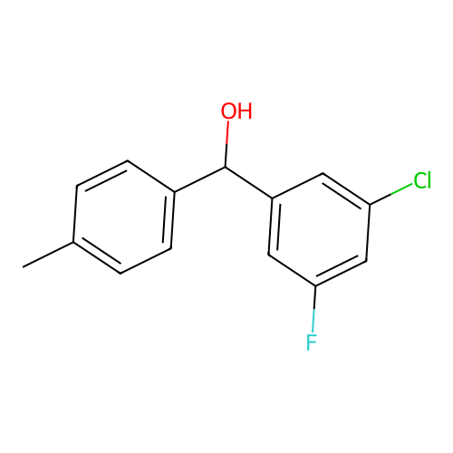 3-Chloro-5-fluoro-4'-methylbenzhydrol structure