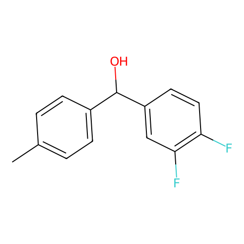 (3,4-Difluorophenyl)(p-tolyl)methanol structure