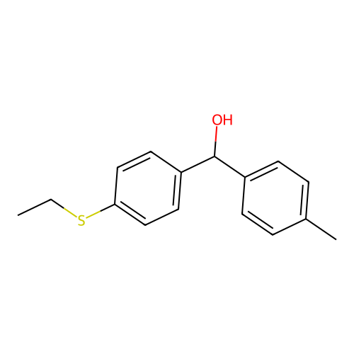 4-(Ethylthio)-4'-methylbenzhydrol structure