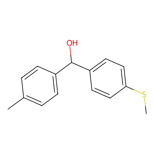 4-Methyl-4'-(methylthio)benzhydrol structure