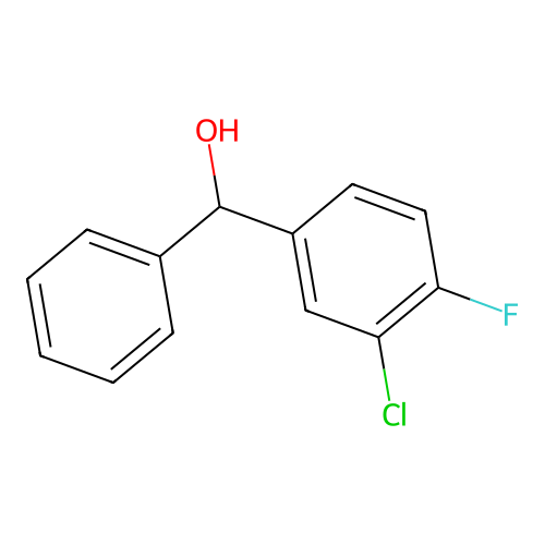 (3-Chloro-4-fluorophenyl)(phenyl)methanol structure