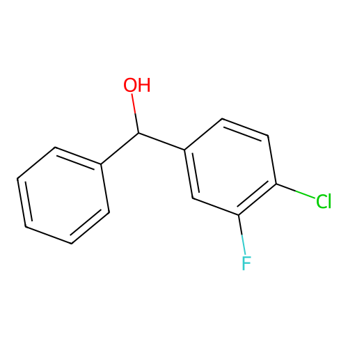 (4-Chloro-3-fluorophenyl)(phenyl)methanol structure