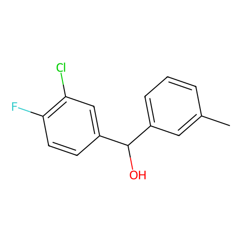 3-Chloro-4-fluoro-3'-methylbenzhydrol structure