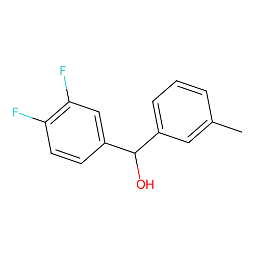 (3,4-Difluorophenyl)(m-tolyl)methanol structure