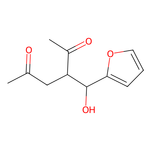 3-[(2-Furyl)hydroxymethyl]hexane-2,5-dione structure