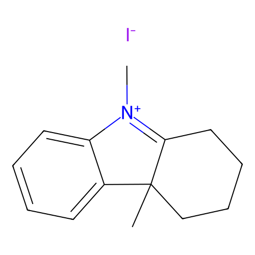4a,9-dimethyl-2,3,4,4a-tetrahydro-1H-carbazolium iodide structure