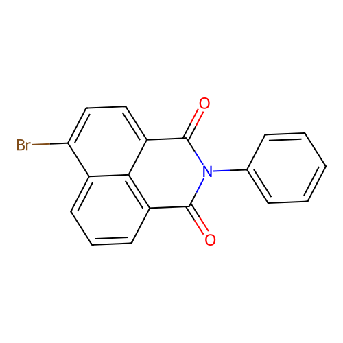 6-bromo-2-phenyl-1H-benzo[de]isoquinoline-1,3(2H)-dione structure