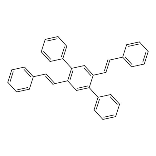 p-Terphenyl, 2',5'-distyryl- structure