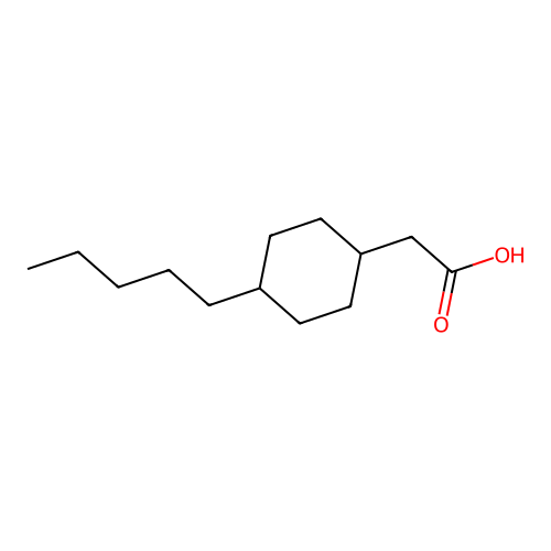 2-(4-pentylcyclohexyl)acetic Acid structure