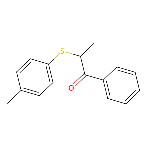 2-(4-Methylphenyl)sulfanyl-1-phenylpropan-1-one structure
