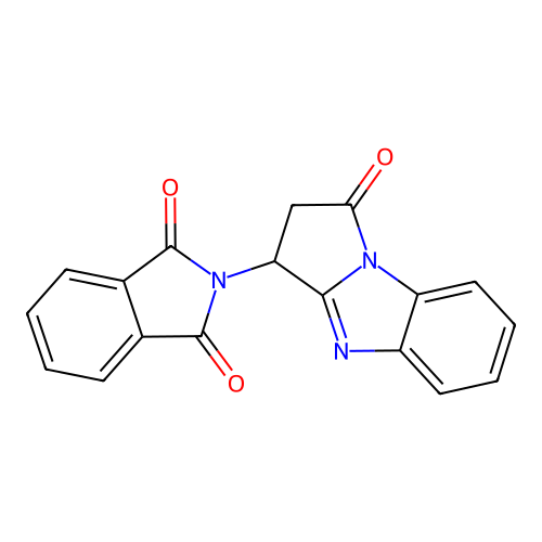 2-(1-Oxo-2,3-dihydropyrrolo[1,2-a]benzimidazol-3-yl)isoindole-1,3-dione structure
