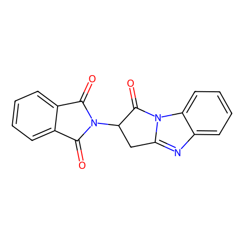 2-(1-Oxo-2,3-dihydropyrrolo[1,2-a]benzimidazol-2-yl)isoindole-1,3-dione structure