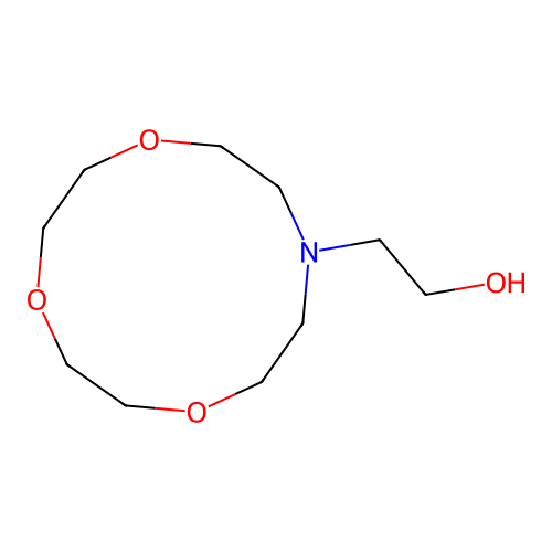 2-(1,4,7-Trioxa-10-azacyclododec-10-yl)ethanol structure
