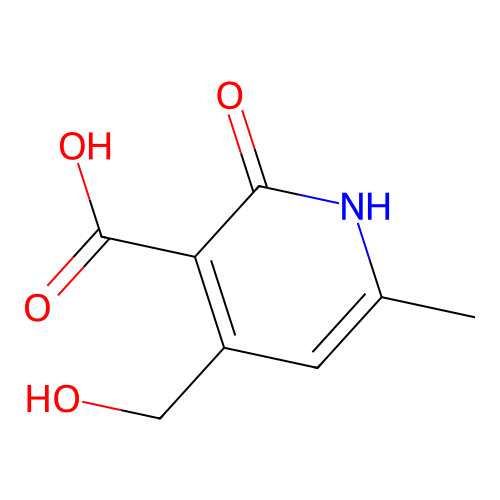 4-Hydroxymethyl-6-methyl-2-oxo-1,2-dihydro-pyridine-3-carboxylic acid structure