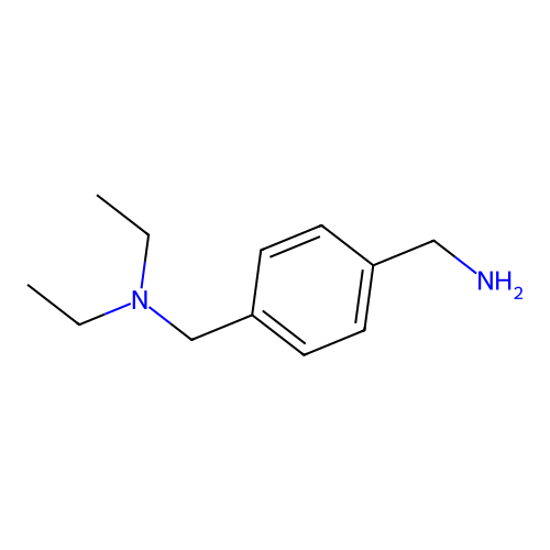 N-[4-(aminomethyl)benzyl]-N,N-diethylamine structure