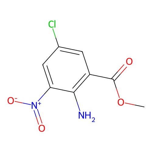 Methyl 2-amino-5-chloro-3-nitrobenzoate structure
