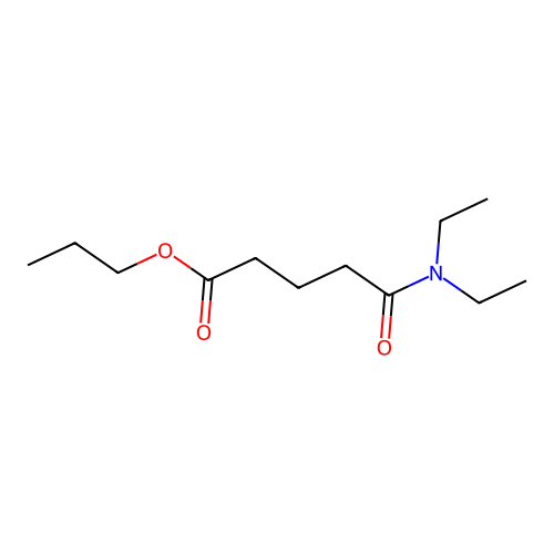 Propyl 5-(diethylamino)-5-oxopentanoate structure