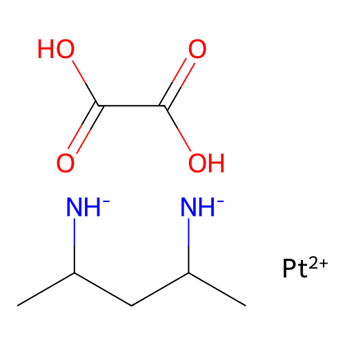 4-Azanidylpentan-2-ylazanide;oxalic acid;platinum(2+) structure