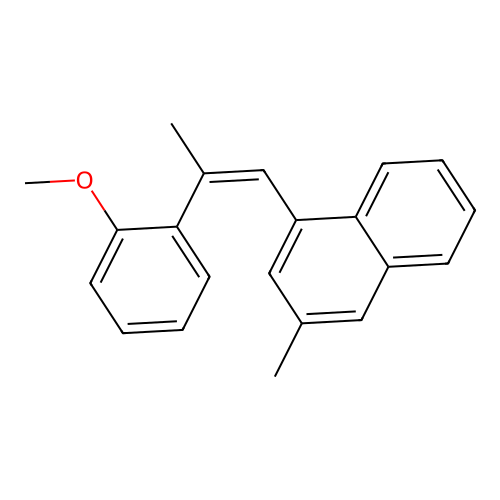 Naphthalene, 1-(2-(2-methoxyphenyl)-1-propen-1-yl)-3-methyl- structure