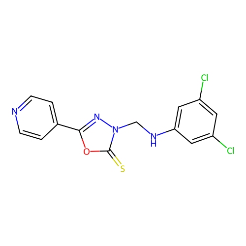 1,3,4-oxadiazole-2 -thione,3-(( -5- structure