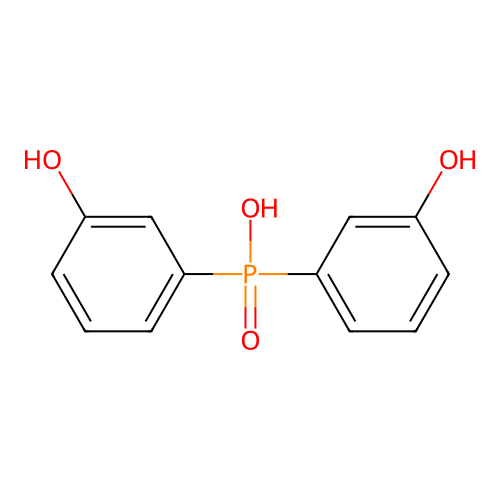 Phosphinic acid, bis(m-hydroxyphenyl)- structure