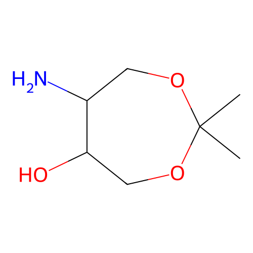 6-Amino-2,2-dimethyl-1,3-dioxepan-5-ol structure