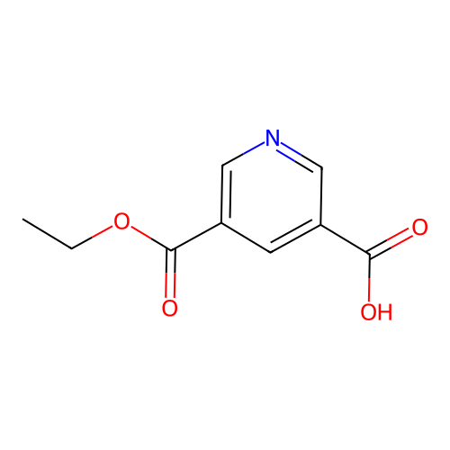 5-(Ethoxycarbonyl)pyridine-3-carboxylic acid structure