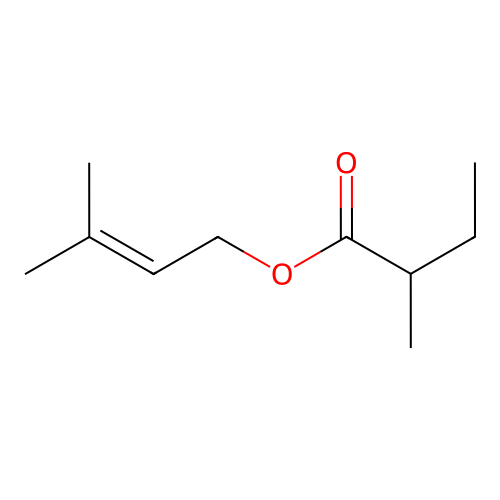 3-Methylbut-2-enyl 2-methylbutyrate structure