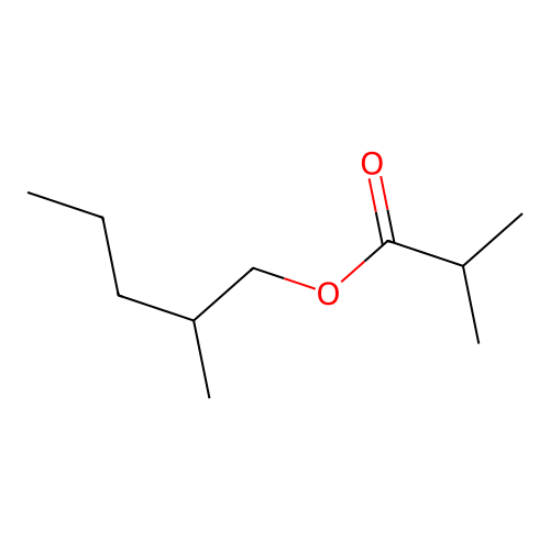 2-Methylpentyl isobutyrate structure