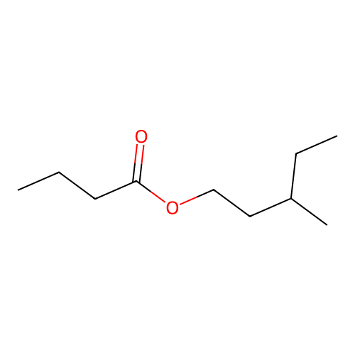 3-Methylpentyl butyrate structure