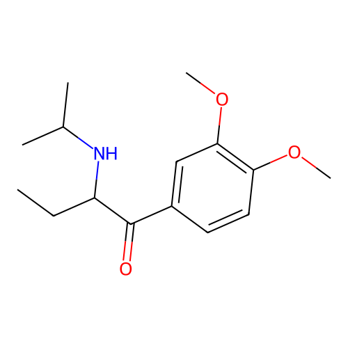 3',4'-Dimethoxy-2-(isopropylamino)butyrophenone structure