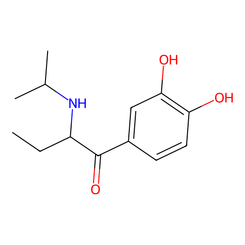 3',4'-Dihydroxy-2-(isopropylamino)butyrophenone structure