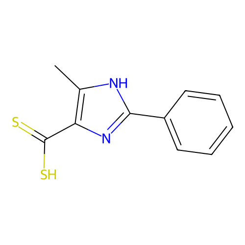 5-Methyl-2-phenyl-1H-imidazole-4-carbodithioic acid structure