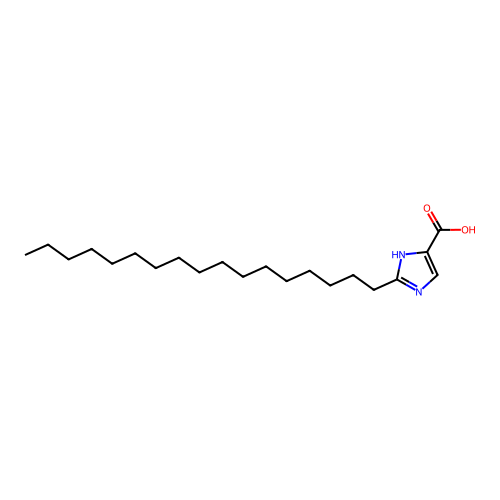 2-Heptadecyl-1H-imidazole-4-carboxylic acid structure