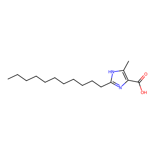 4-Methyl-2-undecyl-1H-imidazole-5-carboxylic acid structure