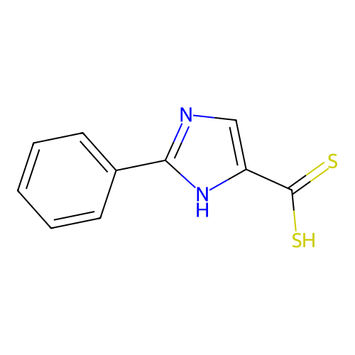 2-Phenyl-1H-imidazole-4-carbodithioic acid structure
