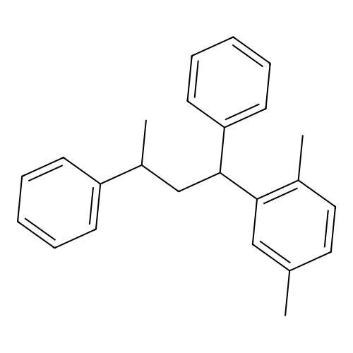 2-(1,3-Diphenylbutyl)-p-xylene structure