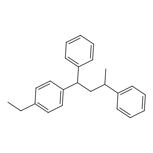 1-(1,3-Diphenylbutyl)-4-ethylbenzene structure