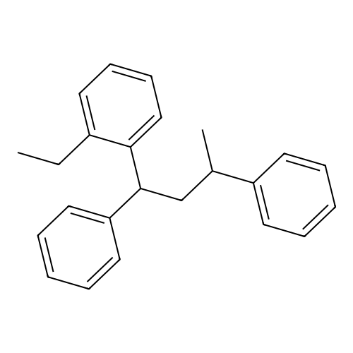 1-(1,3-Diphenylbutyl)-2-ethylbenzene structure