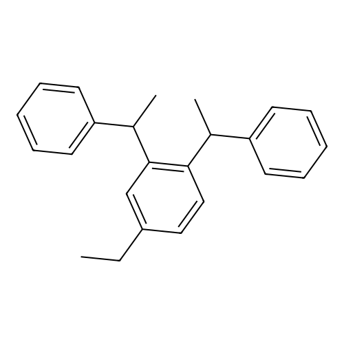 4-Ethyl-1,2-bis(1-phenylethyl)benzene structure