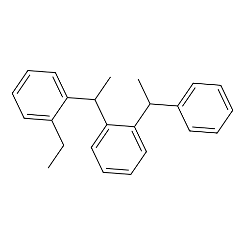 1-Ethyl-2-[1-[2-(1-phenylethyl)phenyl]ethyl]benzene structure