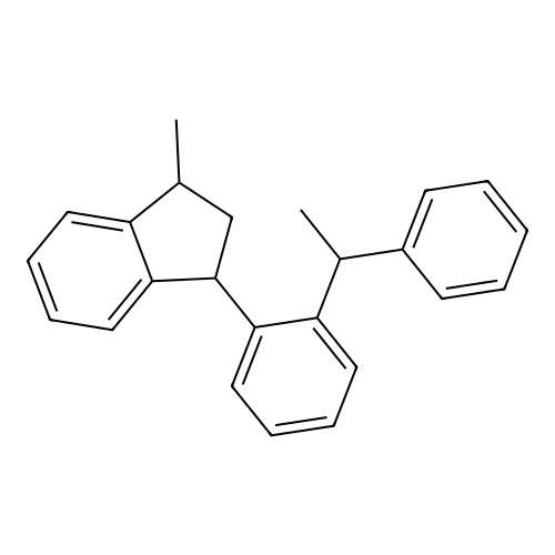 1-Methyl-3-[(1-phenylethyl)phenyl]indan structure