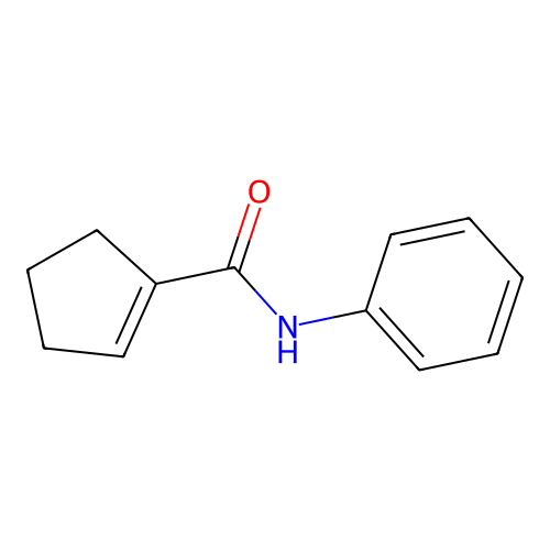 1-Cyclopentene-1-carboxamide, N-phenyl- structure