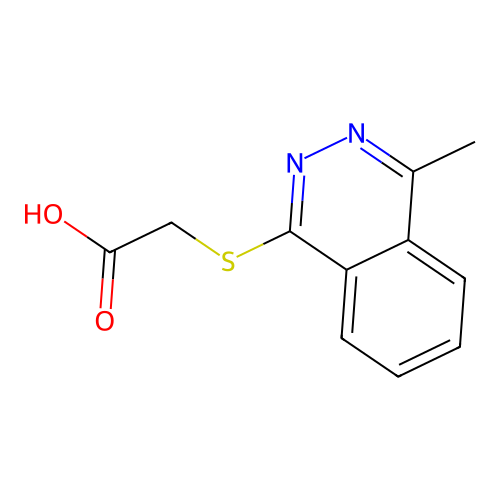 2-(4-Methylphthalazinylthio)acetic acid structure