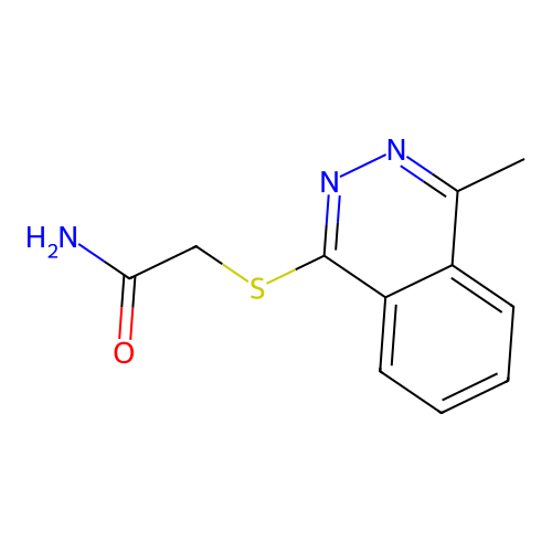2-(4-Methylphthalazinylthio)acetamide structure